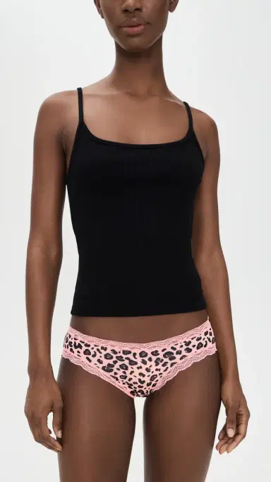 Stripe & Stare Original Knicker Panties 4 Pack Peach atte eopard | Thumbnail 5