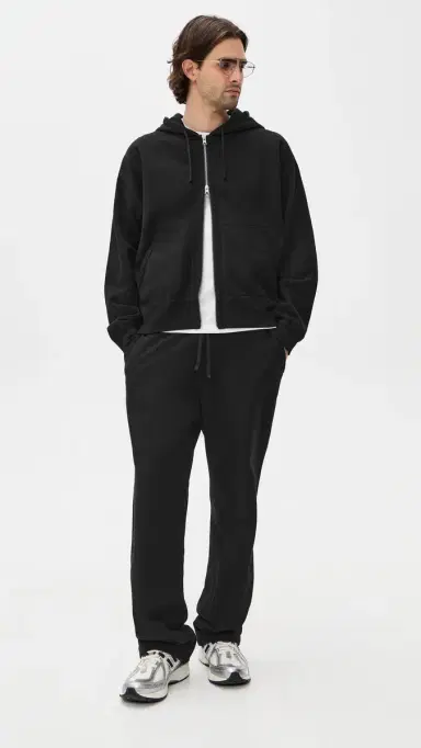 REIGNING CHAMP id-Weight Terry Relaxed Zip Hoodie Black | Thumbnail 5 REIGNING CHAMP id-Weight Terry Relaxed Zip Hoodie Black | Thumbnail 5