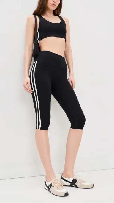 Splits59 Ella High Waist Airweight Capris Black/White | Thumbnail 5 Splits59 Ella High Waist Airweight Capris Black/White | Thumbnail 5