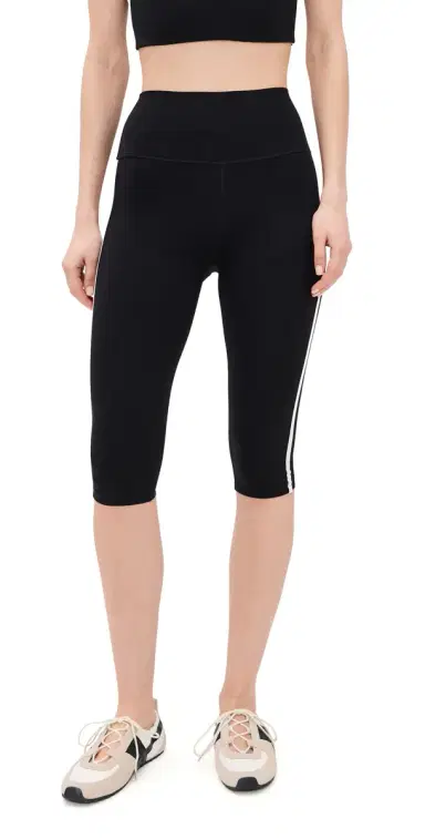 Splits59 Ella High Waist Airweight Capris Black/White | Thumbnail 1 Splits59 Ella High Waist Airweight Capris Black/White | Thumbnail 1