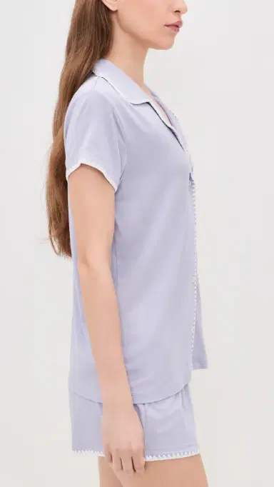 Eberjey Frida Shortie Pajama Set Lavender Dusk/ | Thumbnail 4