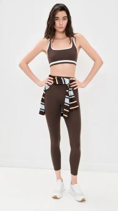 Splits59 Bianca High Waist Rigor 7/8 Leggings Dark Chocolate/White L | Thumbnail 5 Splits59 Bianca High Waist Rigor 7/8 Leggings Dark Chocolate/White L | Thumbnail 5