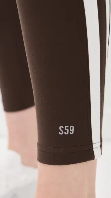 Splits59 Bianca High Waist Rigor 7/8 Leggings Dark Chocolate/White L | Thumbnail 6 Splits59 Bianca High Waist Rigor 7/8 Leggings Dark Chocolate/White L | Thumbnail 6