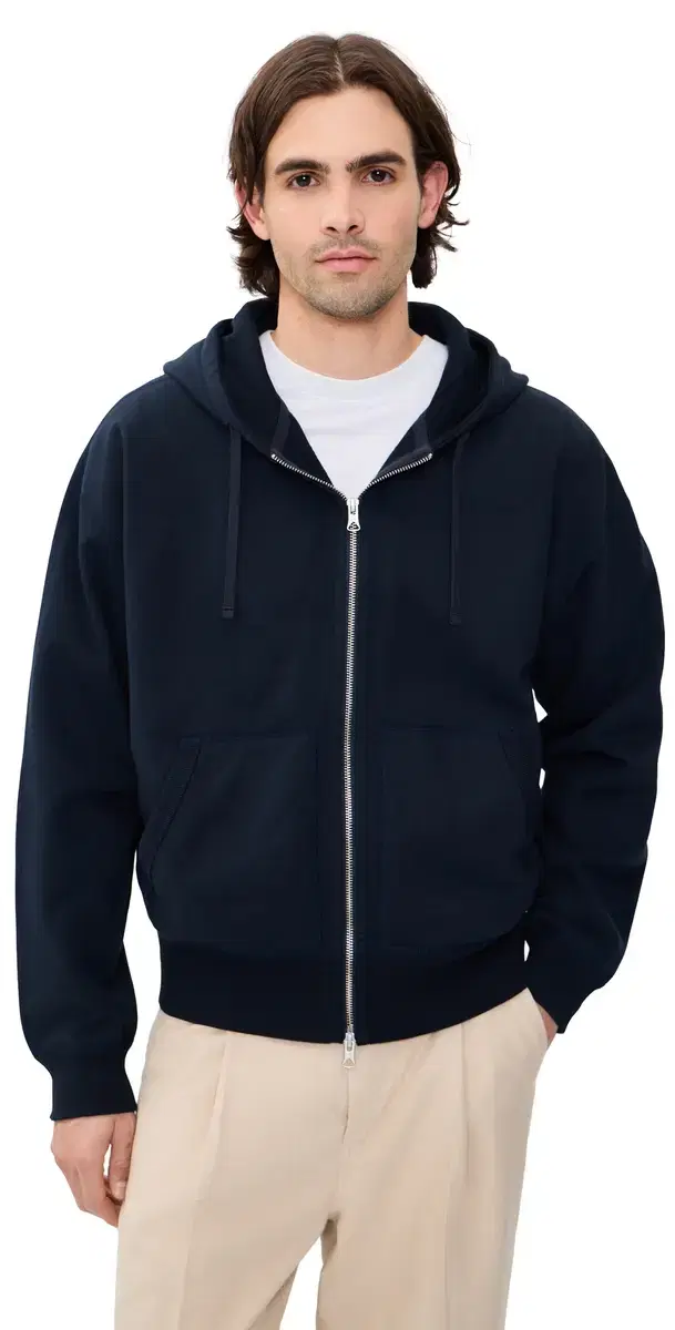 REIGNING CHAMP idweight Terry Relaxed Zip Hoodie Navy