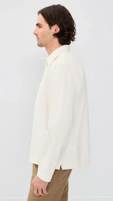 Norse Projects Isefjord Compact Cotton Polo Ecru | Thumbnail 4