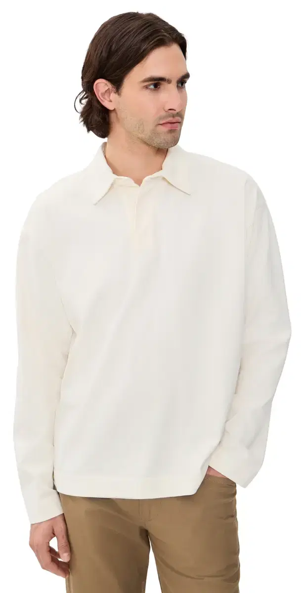 Isefjord Compact Cotton Polo Ecru