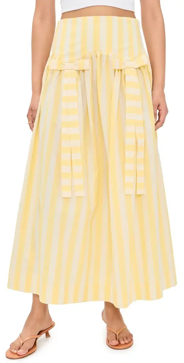Striped Skirt Mellow Yellow