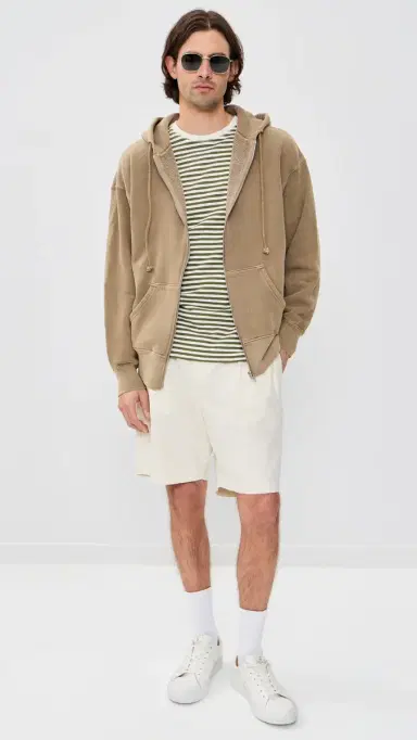Asher Isaac Zip Hoodie Vintage Mushroom M | Thumbnail 5