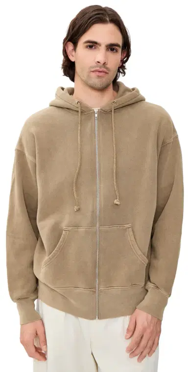 Asher Isaac Zip Hoodie Vintage Mushroom M | Thumbnail 1