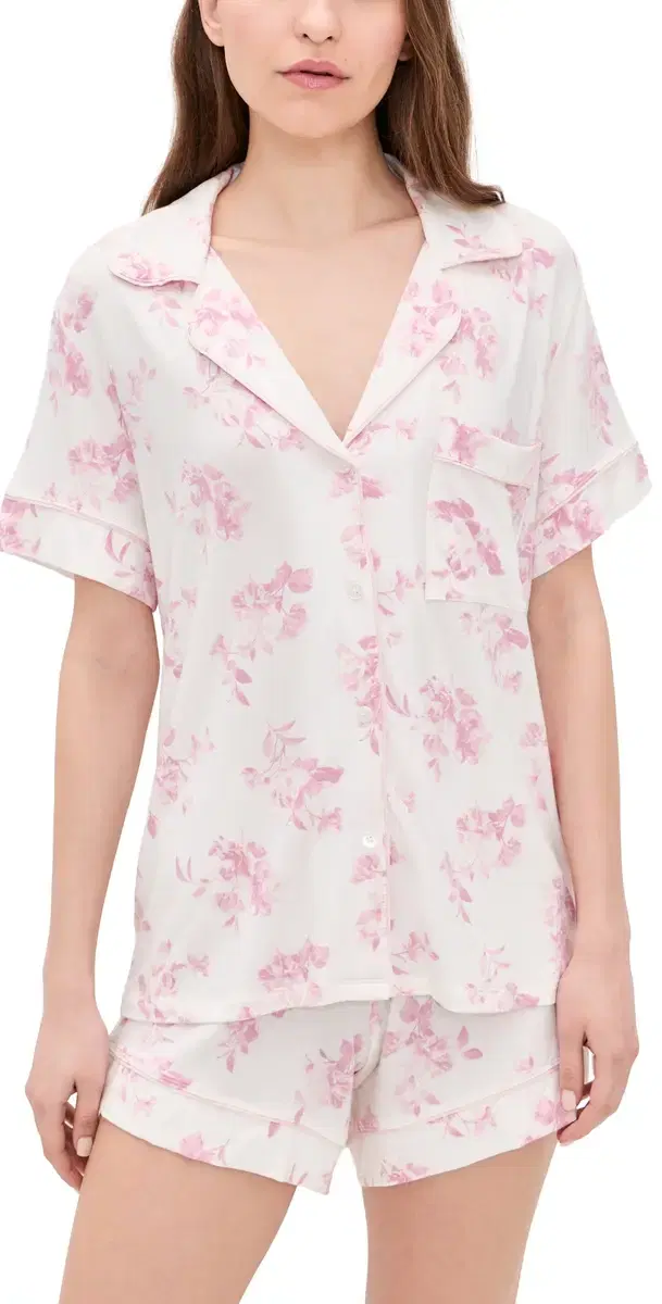 Gisele Printed Relaxed horts Pajama et Rose Garden