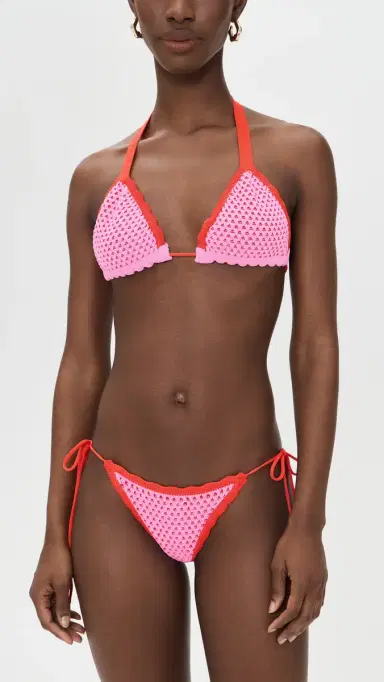 PQ Swim Tia Crochet Tie Side Bikini Bottoms | Thumbnail 4