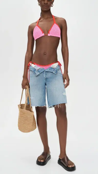PQ Swim Tia Crochet Tie Side Bikini Bottoms | Thumbnail 5