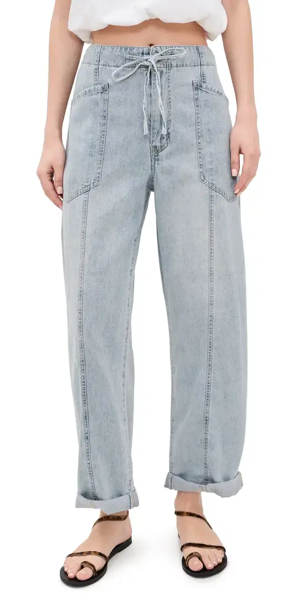 DAZE Villa Drawstring Jeans Wild Card