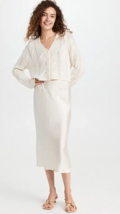 Sablyn Midi Silk Skirt Gardenia | Thumbnail 5 Sablyn Midi Silk Skirt Gardenia | Thumbnail 5
