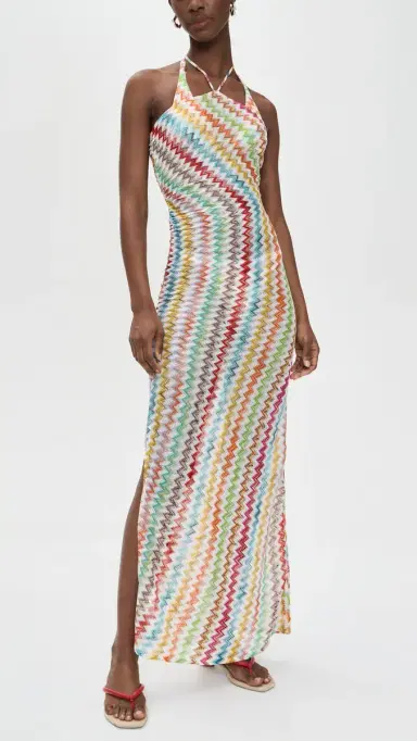 Missoni Long Cover Up MULTICOLOR w/WHITE BASE | Thumbnail 2 Missoni Long Cover Up MULTICOLOR w/WHITE BASE | Thumbnail 2