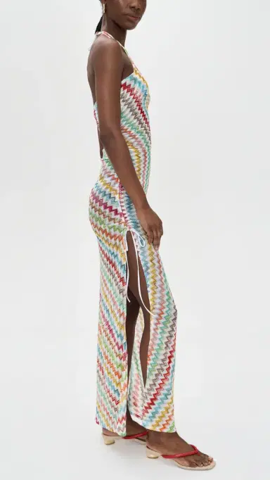 Missoni Long Cover Up MULTICOLOR w/WHITE BASE | Thumbnail 4 Missoni Long Cover Up MULTICOLOR w/WHITE BASE | Thumbnail 4