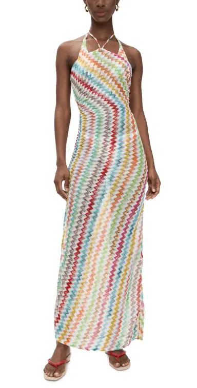 Missoni Long Cover Up MULTICOLOR w/WHITE BASE | Thumbnail 1 Missoni Long Cover Up MULTICOLOR w/WHITE BASE | Thumbnail 1