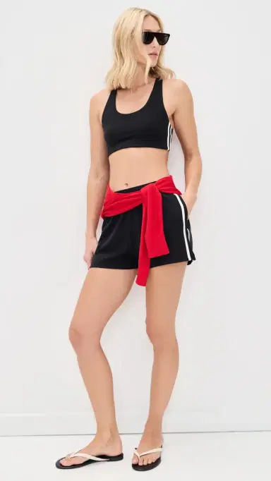 Splits59 Ella Airweight Track Shorts Black/White S | Thumbnail 2