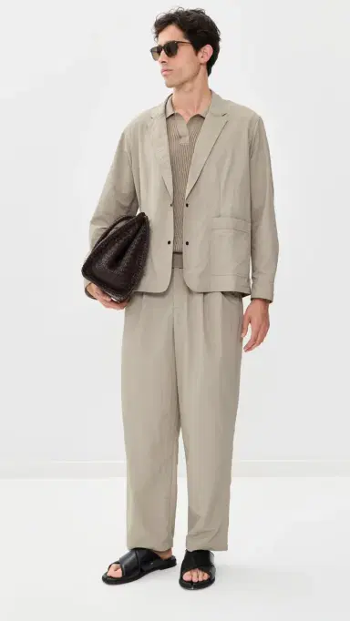 AUTO-REPLY Nylon Pleated Trousers | Thumbnail 5 AUTO-REPLY Nylon Pleated Trousers | Thumbnail 5
