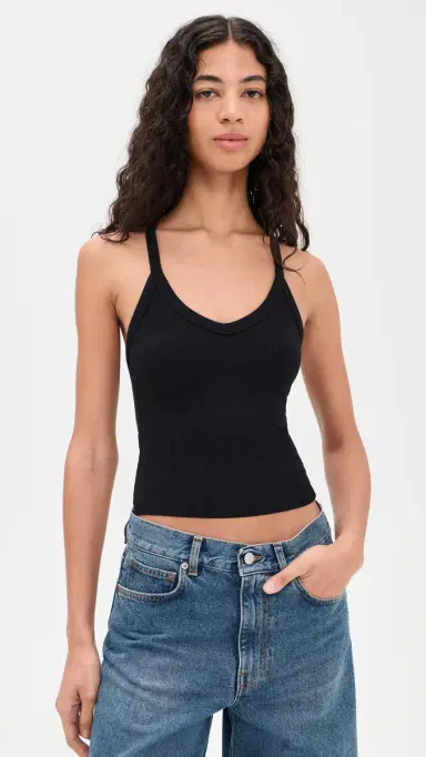ÉTERNE Racerback Tank Black M | Thumbnail 2