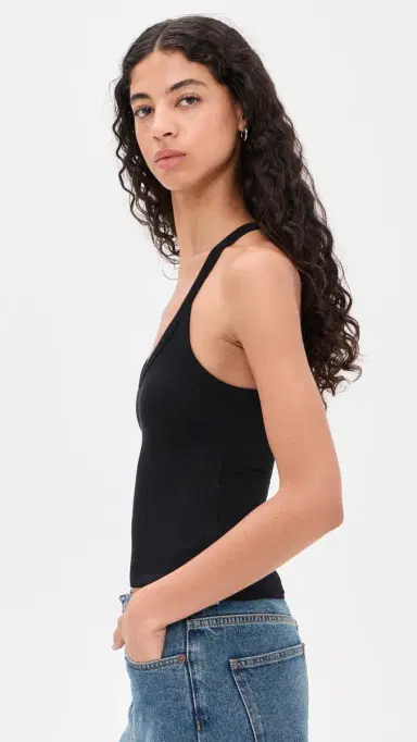 ÉTERNE Racerback Tank Black M | Thumbnail 4