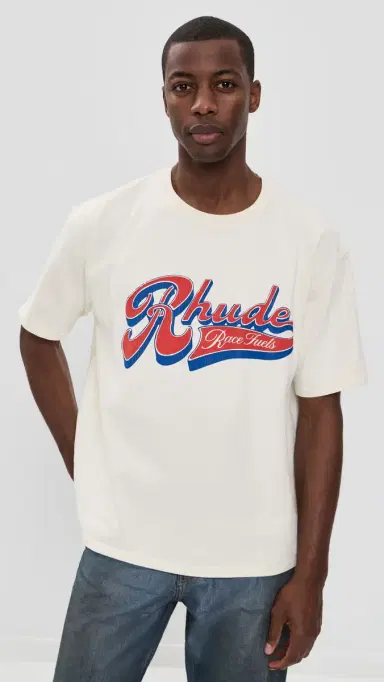 Rhude Pit Stop Tee Vintage White/Red/Blue | Thumbnail 2 Rhude Pit Stop Tee Vintage White/Red/Blue | Thumbnail 2