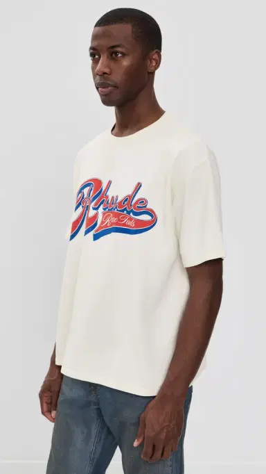 Rhude Pit Stop Tee Vintage White/Red/Blue | Thumbnail 4 Rhude Pit Stop Tee Vintage White/Red/Blue | Thumbnail 4
