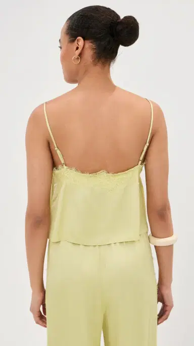 LE BOP Sienna Satin Top Honeydew | Thumbnail 3