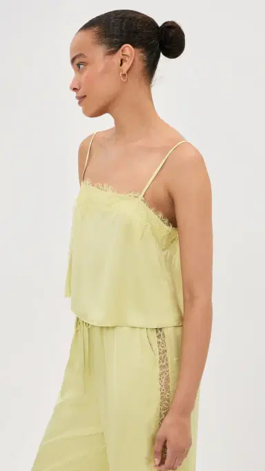 LE BOP Sienna Satin Top Honeydew | Thumbnail 4
