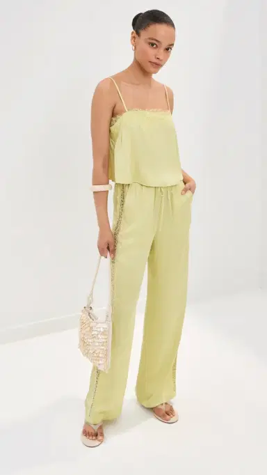 LE BOP Sienna Satin Top Honeydew | Thumbnail 5