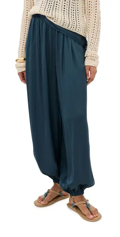LE BOP Hunter Satin Balloon Pants Navy | Thumbnail 1