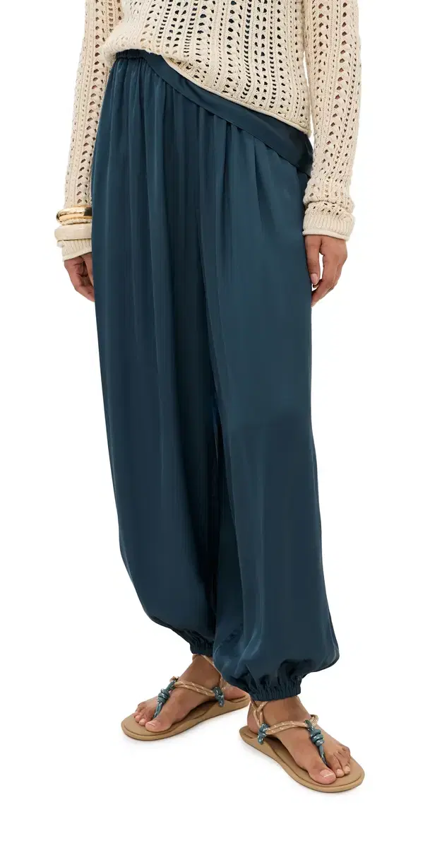Hunter Satin Balloon Pants Navy