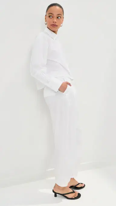 LE BOP Felicity Boxy Cropped Poplin Button Down Shirt | Thumbnail 5 LE BOP Felicity Boxy Cropped Poplin Button Down Shirt | Thumbnail 5