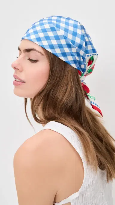 RAILS x Giadzy Cosima Scarf Gingham Tomatoes One Size | Thumbnail 4