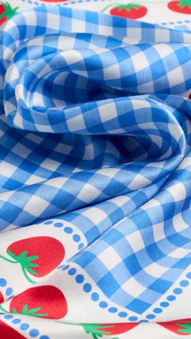 RAILS x Giadzy Cosima Scarf Gingham Tomatoes One Size | Thumbnail 5