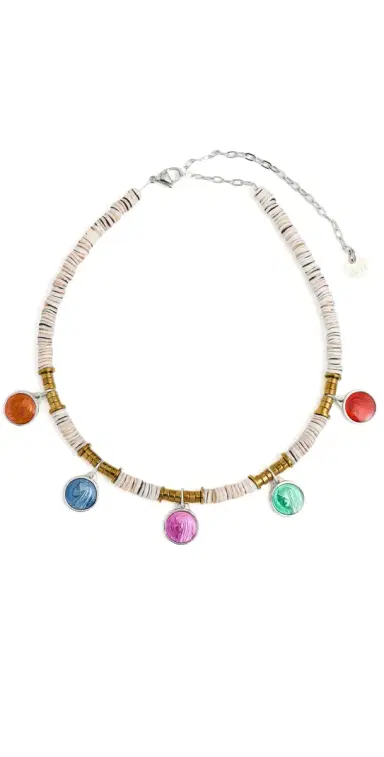 Hijas de Puka Fe Multi Necklace Rose Grey One Size | Thumbnail 1