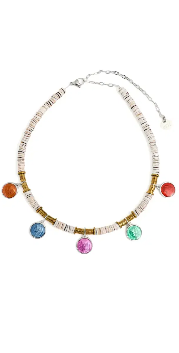 Hijas de Puka Fe Multi Necklace Rose Grey One Size