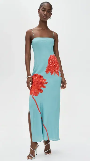 SIR. Amelie Silk Slip Dress Flore | Thumbnail 2 SIR. Amelie Silk Slip Dress Flore | Thumbnail 2