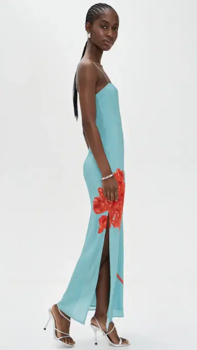 SIR. Amelie Silk Slip Dress Flore | Thumbnail 4 SIR. Amelie Silk Slip Dress Flore | Thumbnail 4