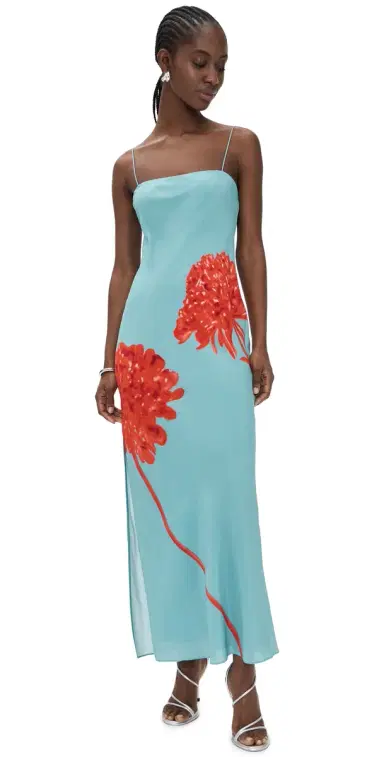 SIR. Amelie Silk Slip Dress Flore | Thumbnail 1 SIR. Amelie Silk Slip Dress Flore | Thumbnail 1