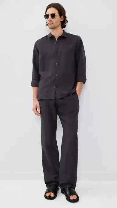 AUTO-REPLY Linen Pants Granite | Thumbnail 5