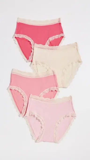 Stripe & Stare High Rise Briefs 4 Pack Coconut Ice | Thumbnail 2