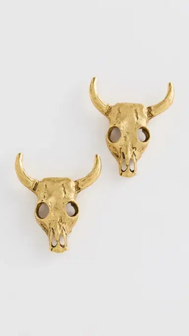 Elizabeth Cole Petite Rico Earrings Gold One Size | Thumbnail 2