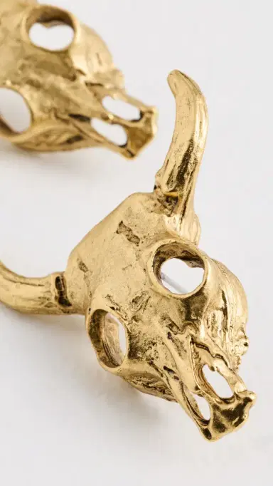 Elizabeth Cole Petite Rico Earrings Gold One Size | Thumbnail 4