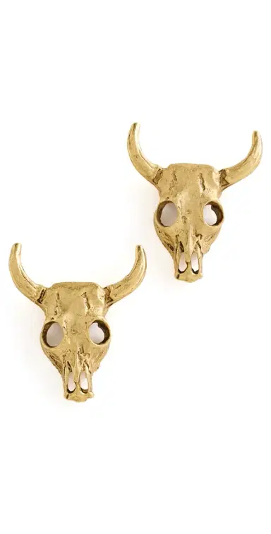 Elizabeth Cole Petite Rico Earrings Gold One Size | Thumbnail 1
