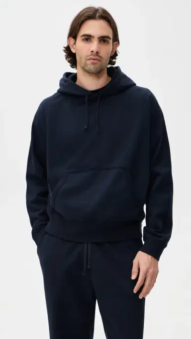 REIGNING CHAMP Midweight Terry Relaxed Hoodie Navy M | Thumbnail 2