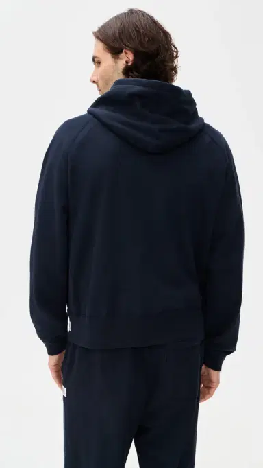 REIGNING CHAMP Midweight Terry Relaxed Hoodie Navy M | Thumbnail 3
