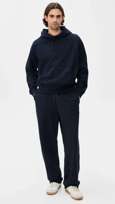 REIGNING CHAMP Midweight Terry Relaxed Hoodie Navy M | Thumbnail 5