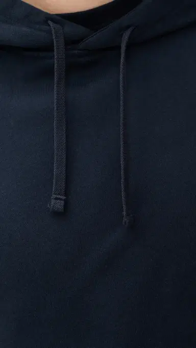 REIGNING CHAMP Midweight Terry Relaxed Hoodie Navy M | Thumbnail 6
