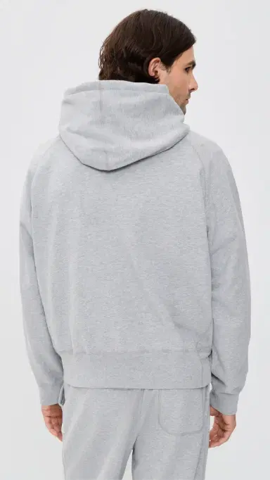 REIGNING CHAMP Midweight Terry Relaxed Hoodie Hgrey | Thumbnail 3